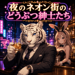 Neon Night Animal Gentlemen