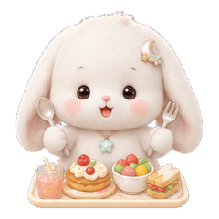 Moon Charm Bunny(No text)