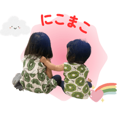 Niko-chan and Mako-chan's cute stamps