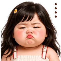 Funny face girl 245 No Text
