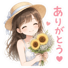 Cute Summer Girl Stickers 2