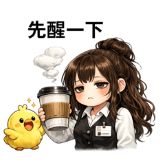 療癒櫃姐與小雞