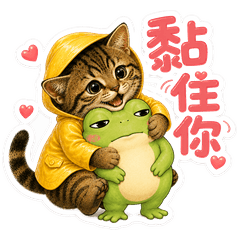 雨衣小貓與厭世牛蛙