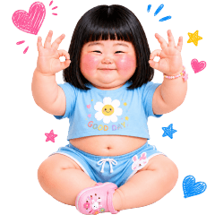 Chubby little child 132