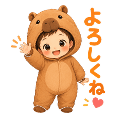 Capybara Baby Daily Stickers
