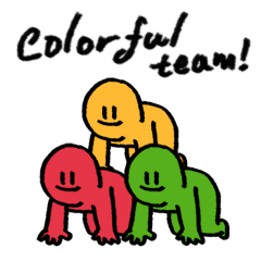 Colorful team!
