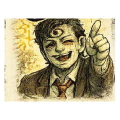 Third Eye Salaryman Stickers