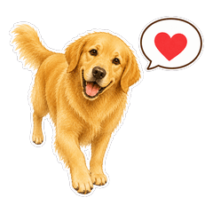 我家黃金獵犬的心情