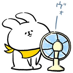 毎日使える夏の挨拶・思いやりのウサギさん