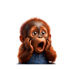[No text]A cute baby orangutan8