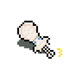 AnimatedPixelFish Sticker:Squid Edition