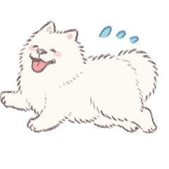Samoyed-san animation sticker