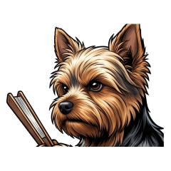 Samurai Yorkie Stickers
