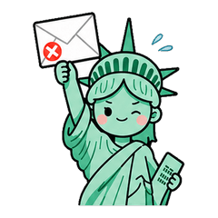 Statue of Liberty LINE stickers ver5'