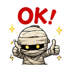 Dried-Out Mummy Stickers