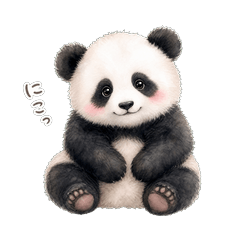 Chill Panda Momo Stickers
