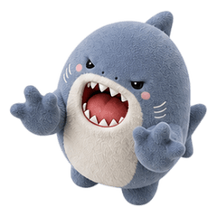 Cheeky Plush Shark No text