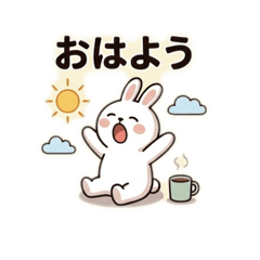 Mochi White Bunny Daily Chat