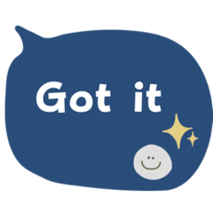 Blue speech balloons