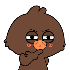 Weird Brown Bird 2 : Pop-up stickers