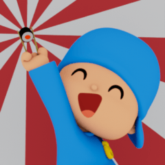 Pocoyo in Japan! Stickers