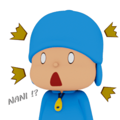 Pocoyo in Japan! Pop-up Stickers