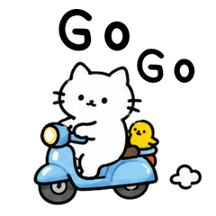 Minimal Cute Cat Stickers