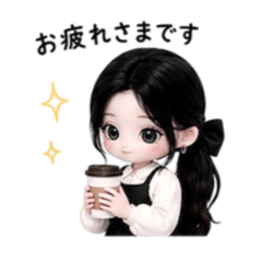オフィスで使える黒リボンちゃん♡