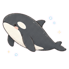 Soft & Fluffy Orca-en