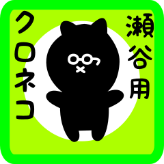 black cat sticker for seya