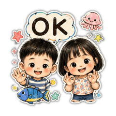 大葵與小樂Q版