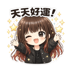 Q萌系女孩・祝福日常貼圖