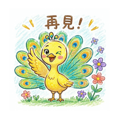 幸運之神孔雀來了