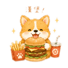 Q萌小動物-愛美食