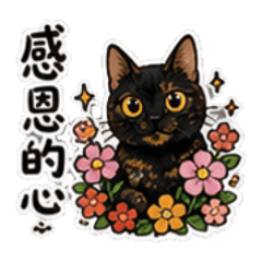 玳瑁貓安安你好-長輩圖篇