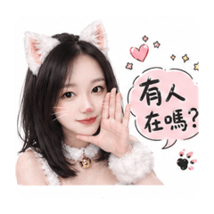 真人白貓