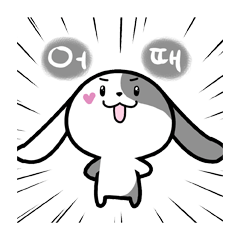 Cheerful~~~Lop-ear rabbit(Korea edition)