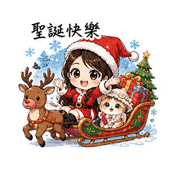 甜美幸運女孩與貓_2