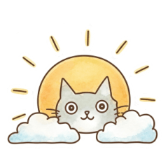 ほのぼの日常＊水彩ねこ ぐれーる