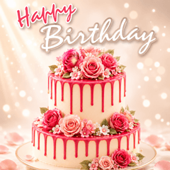 Pop-up* Adult's Birthday* Sparkling