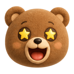 Tiny Brown Bear Emoji Many Moods
