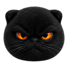 Black Cat Emoji Many Moods