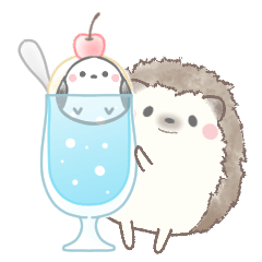Animated:Hedgehog&Shimaenaga summer TL