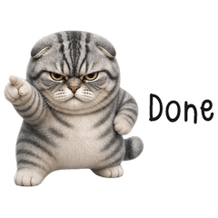 Short-Legged Gray Tabby Cat (EN)