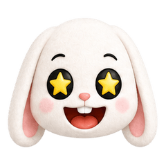 ต่ายหูตก Emoji Many Moods