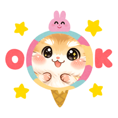 ハムスターの顔アップスタンプです！