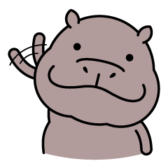 かわいい カバさん 3