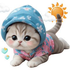 cute cats summer BIG