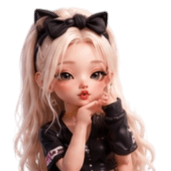 ブロンドヘアーギャルスタンプ♡