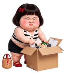 Funny face girl 247 EN